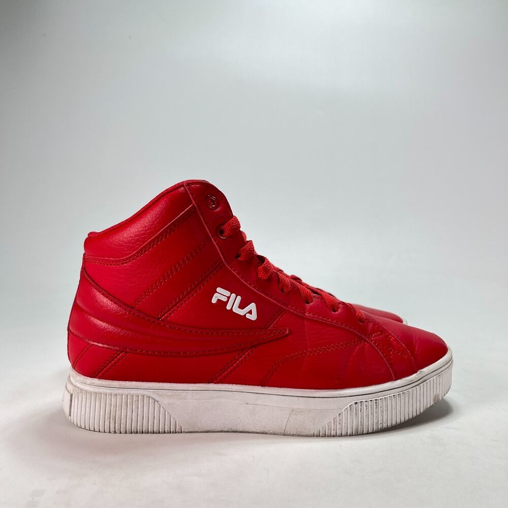 Fila Red White High Top Leather Athletic Shoes 5CM01778-611 Women's Size 7